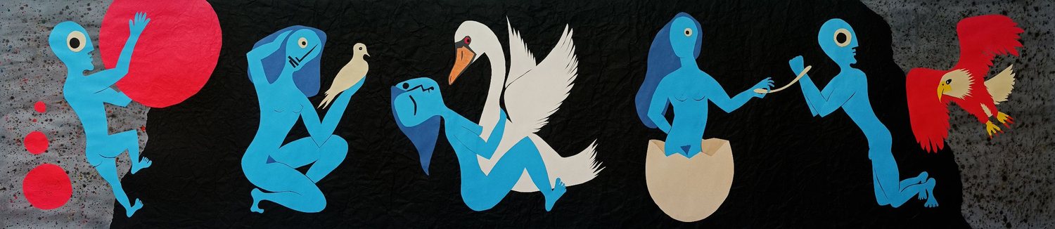 Greek Mythology in Blue