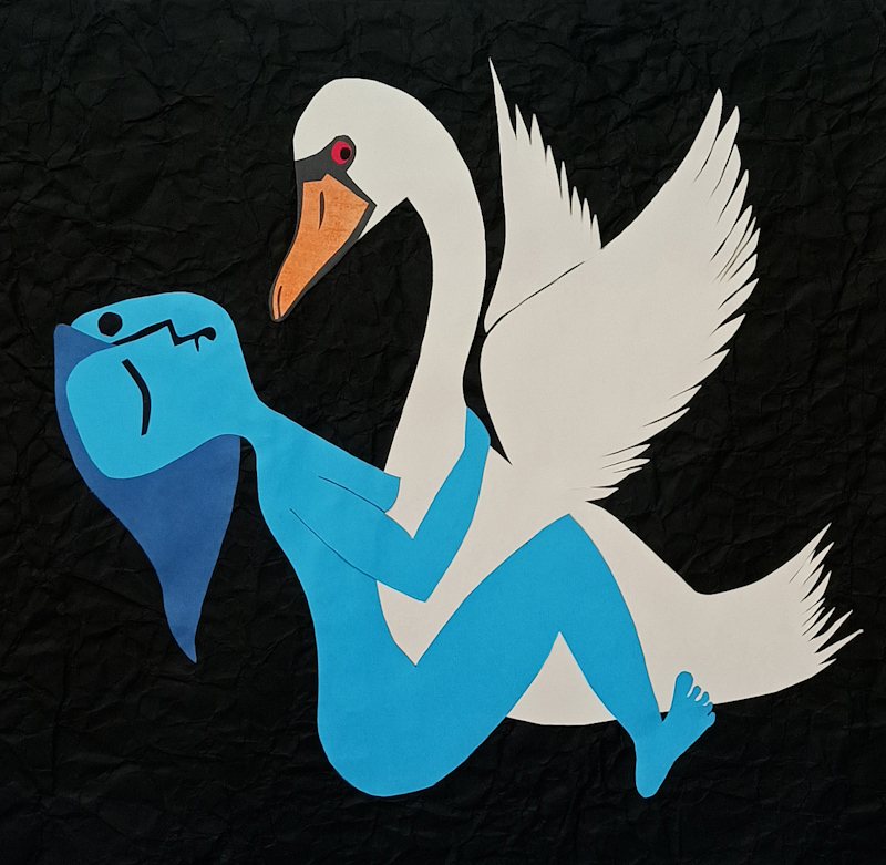 Leda and the swan — detail