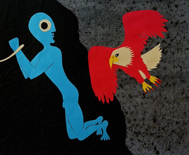 Prometheus and the eagle — detail