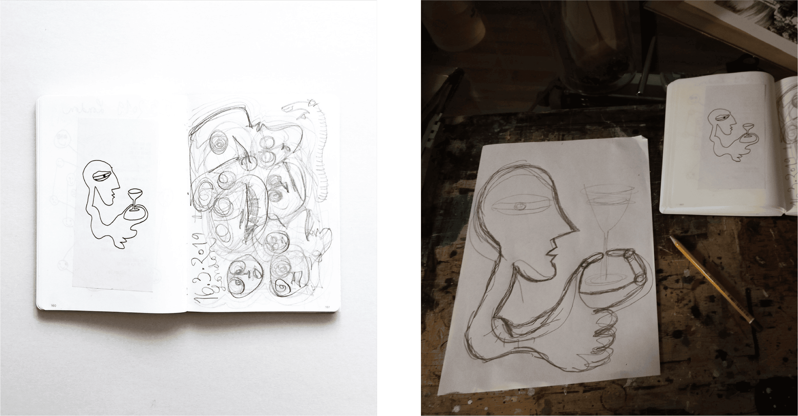PARTY FOR ONE — náčrt / sketch
